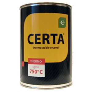 Эмаль термостойкая черная (0,8 кг) CERTA